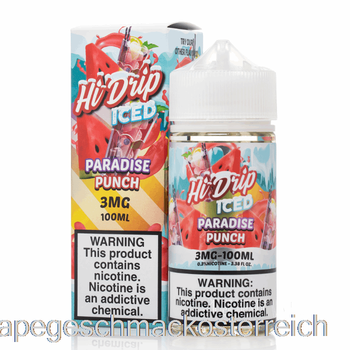 Iced Paradise Punch – Hi-Drip-E-Liquids – 100 Ml, 0 Mg Vape-Geschmack